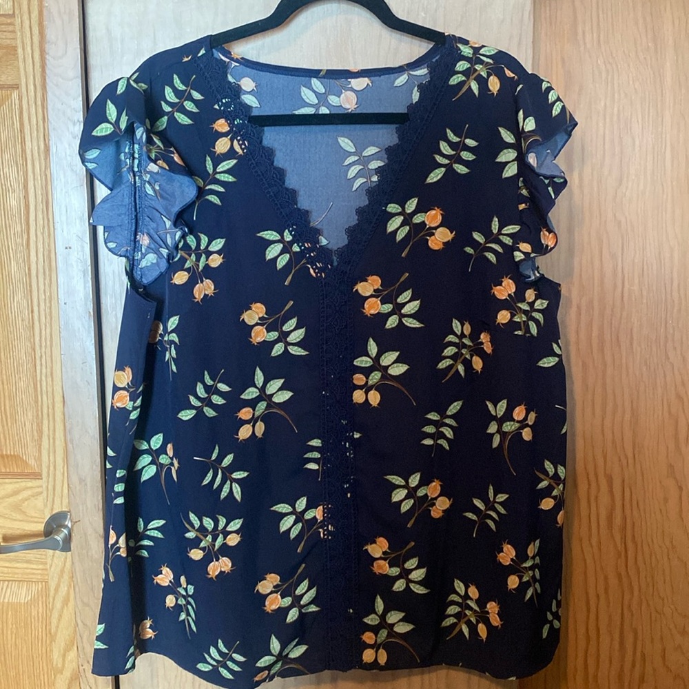 SHEIN navy Blue shirt, size 2XL